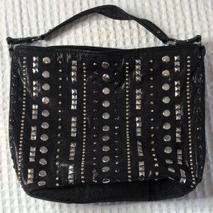 Black Studded Shoulder Bag